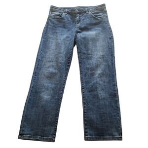 KUT from the Kloth Women's Size 10 Blue Wash Straight‎ Leg Denim Jeans